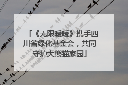 《无限暖暖》携手四川省绿化基金会，共同守护大熊猫家园