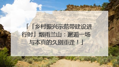 「乡村振兴示范带建设进行时」烟雨兰山：邂逅一场与本真的久别重逢！