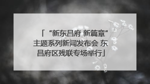 “新东昌府 新篇章”主题系列新闻发布会 东昌府区残联专场举行