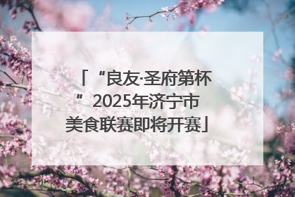 “良友·圣府第杯”2025年济宁市美食联赛即将开赛