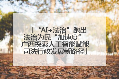 “AI+法治”跑出法治为民“加速度” 广西探索人工智能赋能司法行政发展新路径