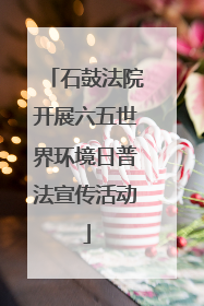 石鼓法院开展六五世界环境日普法宣传活动