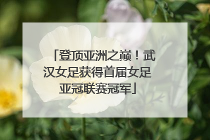 登顶亚洲之巅！武汉女足获得首届女足亚冠联赛冠军