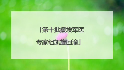 第十批援埃军医专家组凯旋回渝
