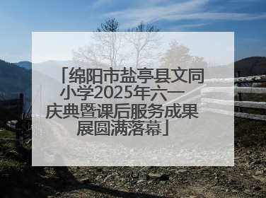 绵阳市盐亭县文同小学2025年六一庆典暨课后服务成果展圆满落幕