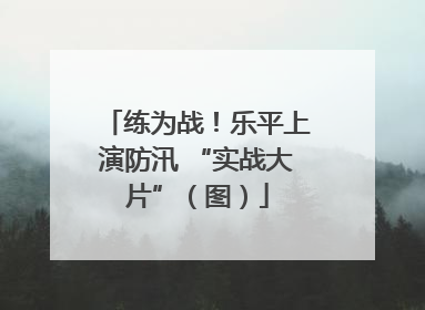练为战！乐平上演防汛 “实战大片”（图）