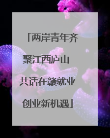 两岸青年齐聚江西庐山 共话在赣就业创业新机遇