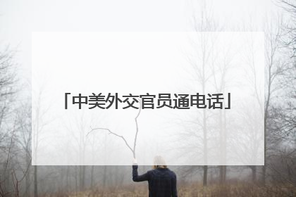 中美外交官员通电话