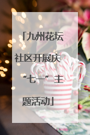 九州花坛社区开展庆“七一”主题活动