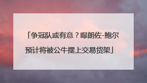 争冠队或有意？曝朗佐-鲍尔预计将被公牛摆上交易货架