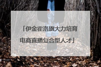 伊金霍洛旗大力培育电商直播复合型人才