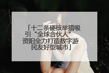 十二条硬核举措吸引“全球合伙人” 资阳全力打造数字游民友好型城市