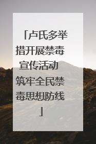 卢氏多举措开展禁毒宣传活动 筑牢全民禁毒思想防线