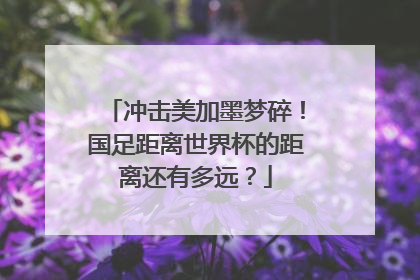 冲击美加墨梦碎！国足距离世界杯的距离还有多远？