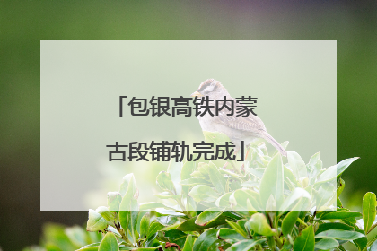 包银高铁内蒙古段铺轨完成