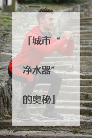 城市“净水器”的奥秘