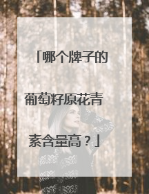 哪个牌子的葡萄籽原花青素含量高？