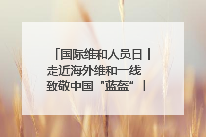 国际维和人员日丨走近海外维和一线 致敬中国“蓝盔”