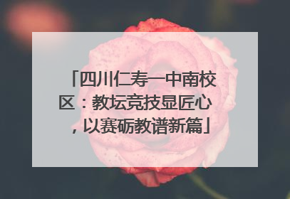 四川仁寿一中南校区：教坛竞技显匠心，以赛砺教谱新篇