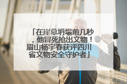 在崖墓坍塌前几秒，他冒死抢出文物！眉山杨宇春获评四川省文物安全守护者