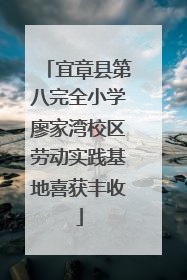 宜章县第八完全小学廖家湾校区劳动实践基地喜获丰收