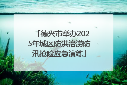 德兴市举办2025年城区防洪治涝防汛抢险应急演练