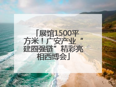 展馆1500平方米！广安产业“建圈强链”精彩亮相西博会