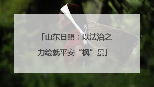 山东日照：以法治之力绘就平安“枫”景