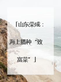 山东荣成：海上播种“致富菜”