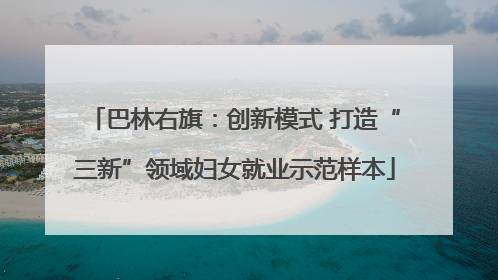 巴林右旗：创新模式 打造“三新”领域妇女就业示范样本
