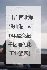 广西北海铁山港：30年蝶变超千亿现代化工业强区