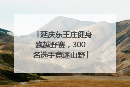 延庆东王庄健身跑越野赛，300名选手竞逐山野