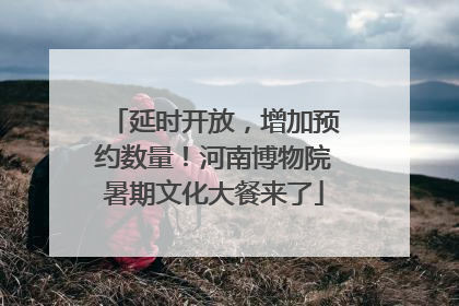延时开放，增加预约数量！河南博物院暑期文化大餐来了