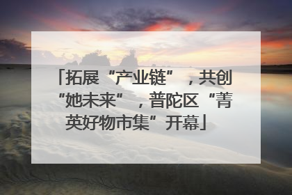 拓展“产业链”，共创“她未来”，普陀区“菁英好物市集”开幕