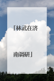 林武在济南调研