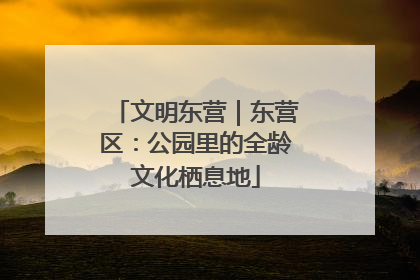 文明东营｜东营区：公园里的全龄文化栖息地