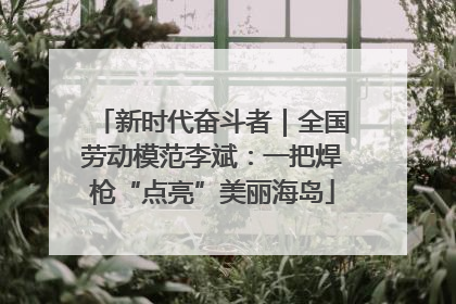新时代奋斗者｜全国劳动模范李斌：一把焊枪“点亮”美丽海岛