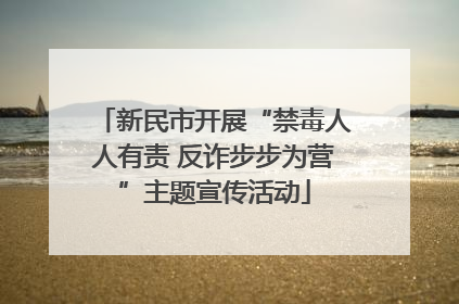 新民市开展“禁毒人人有责 反诈步步为营”主题宣传活动