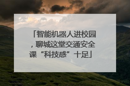 智能机器人进校园，聊城这堂交通安全课“科技感”十足