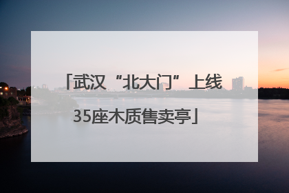 武汉“北大门”上线35座木质售卖亭