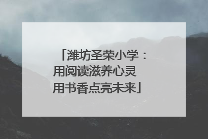 潍坊圣荣小学：用阅读滋养心灵 用书香点亮未来