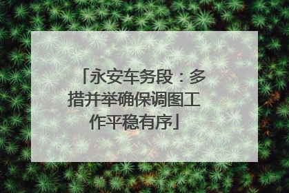 永安车务段：多措并举确保调图工作平稳有序