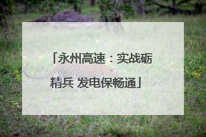 永州高速：实战砺精兵 发电保畅通