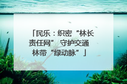 民乐：织密“林长责任网” 守护交通林带“绿动脉”
