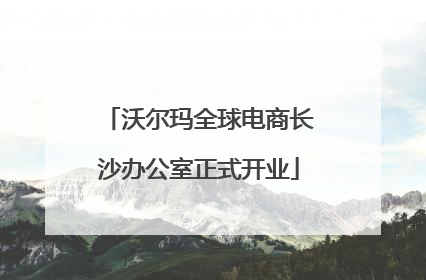 沃尔玛全球电商长沙办公室正式开业