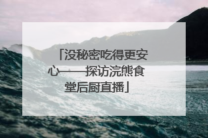 没秘密吃得更安心——探访浣熊食堂后厨直播