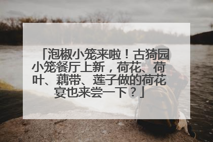 泡椒小笼来啦！古猗园小笼餐厅上新，荷花、荷叶、藕带、莲子做的荷花宴也来尝一下？