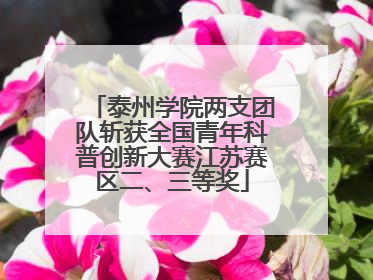 泰州学院两支团队斩获全国青年科普创新大赛江苏赛区二、三等奖