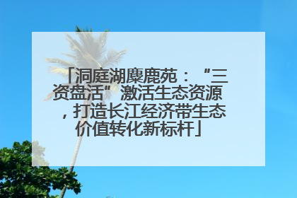 洞庭湖麋鹿苑：“三资盘活”激活生态资源，打造长江经济带生态价值转化新标杆