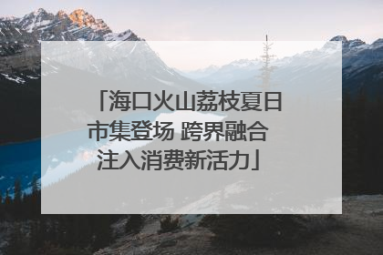 海口火山荔枝夏日市集登场 跨界融合注入消费新活力